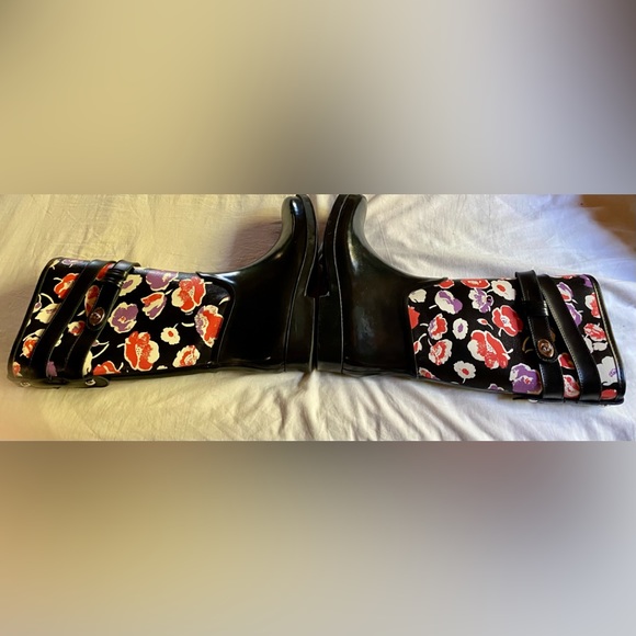 ⭐️Coach Black Floral Winter & Rain Boots⭐️ - Picture 5 of 13